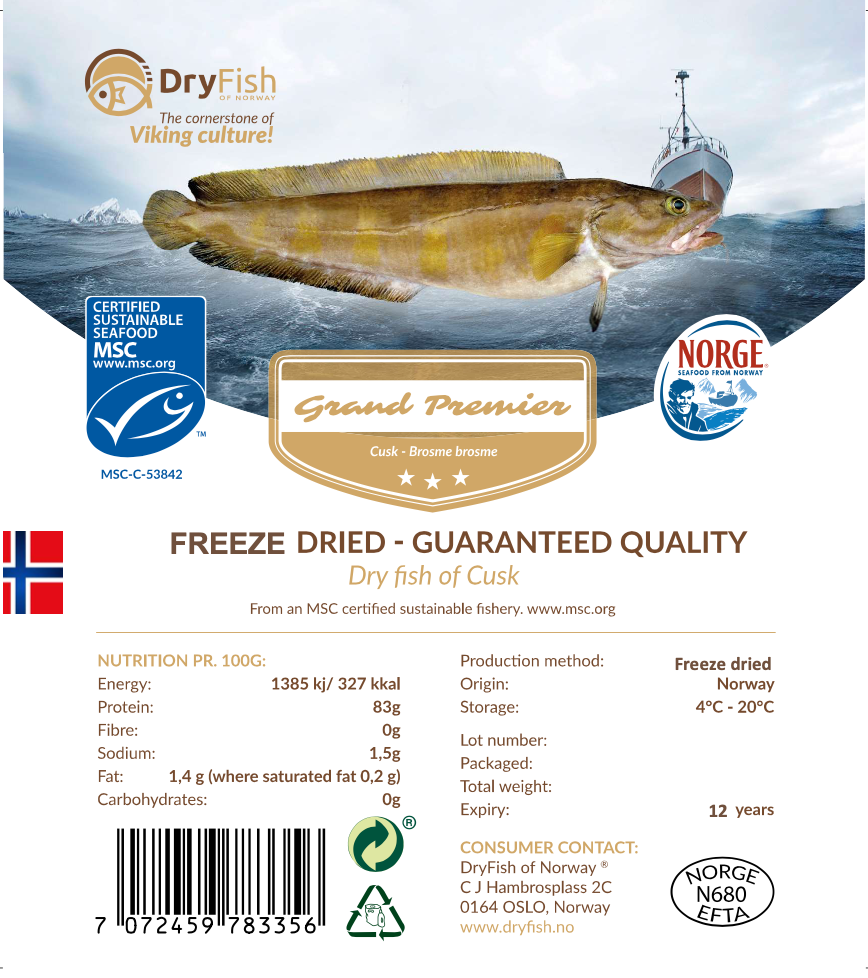 Portions de défenses lyophilisées - 2 KG